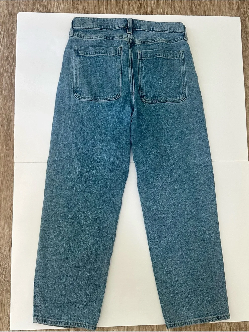 Hollister Men’s Baggy Jeans Med. Blue Wash 28 Waist Wide Leg Comfortable GUC